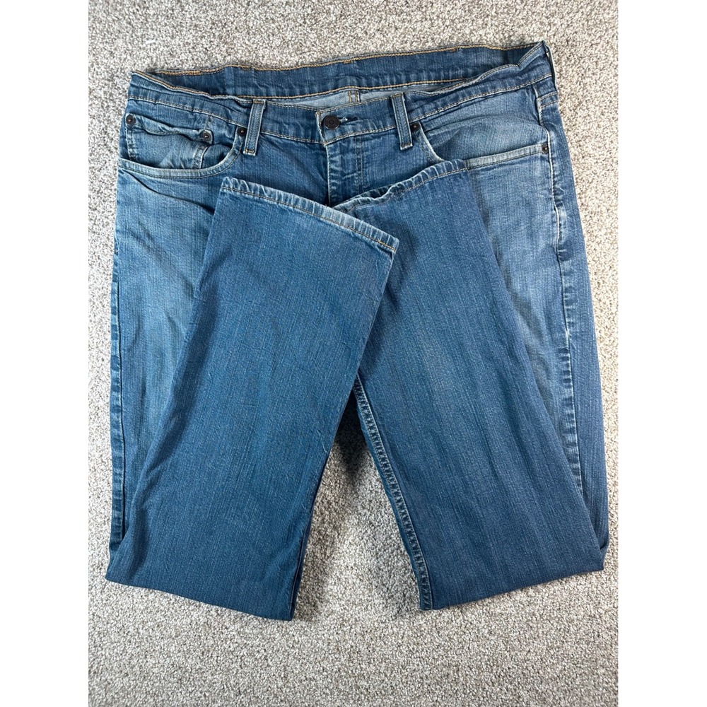 Levis 541 Athletic Taper Jeans Mens 38x32 Blue Medium Wash Denim 18181-0434
